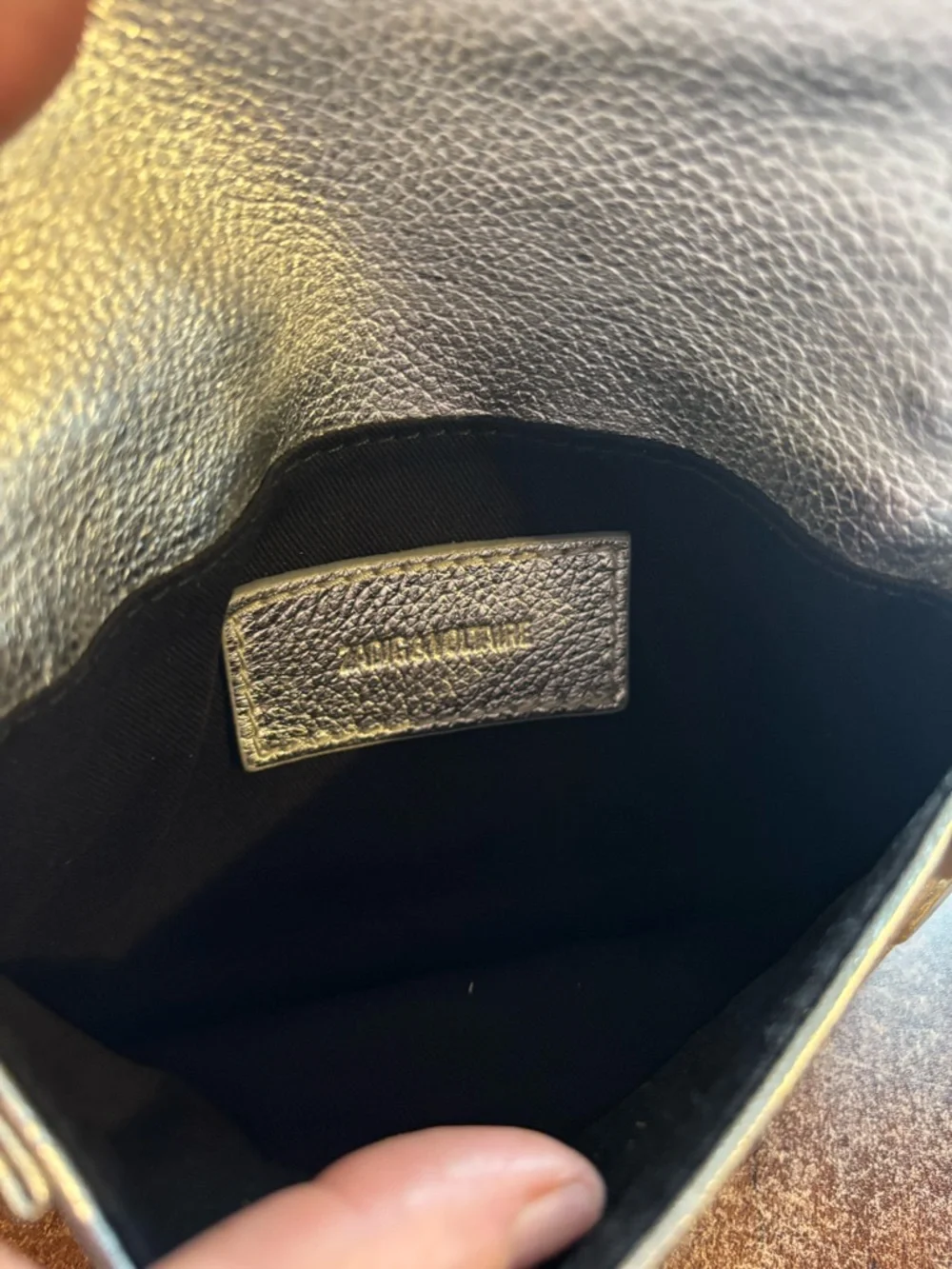 Zadig & Voltaire Pochette Rock Nano Clutch Metallic - Picture 7 of 9